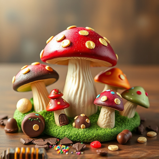 Vibrant Magic Mushroom Chocolates Collection