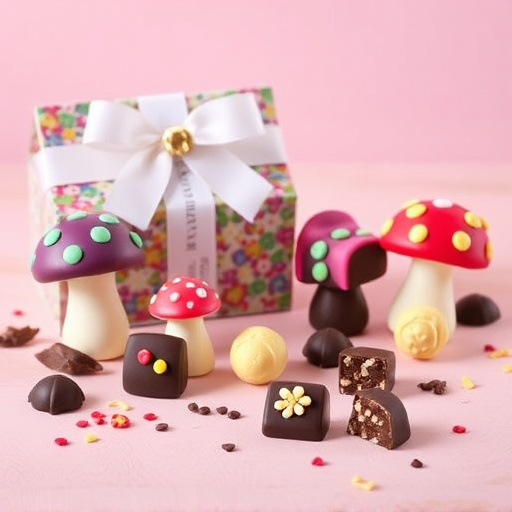 Vibrant Magic Mushroom Chocolates Collection