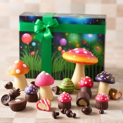 Vibrant Magic Mushroom Chocolates Collection