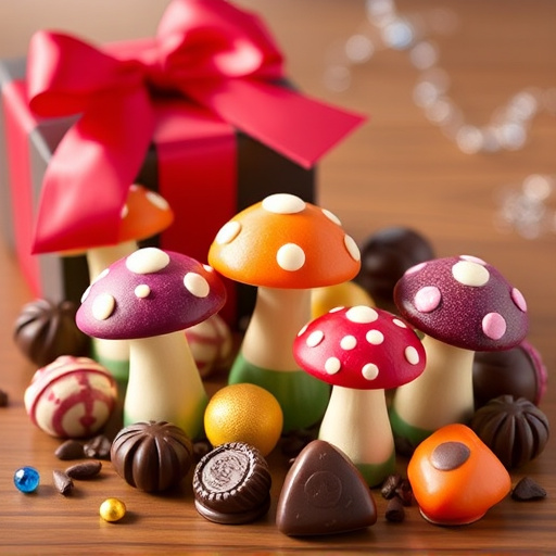 Vibrant Magic Mushroom Chocolates Collection