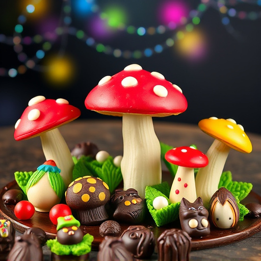 Vibrant Magic Mushroom Chocolates Collection