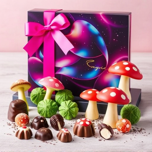 Vibrant Magic Mushroom Chocolates Collection