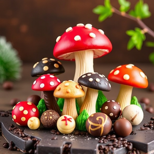 Vibrant Magic Mushroom Chocolates Collection