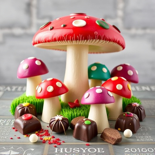 Vibrant Magic Mushroom Chocolates Collection