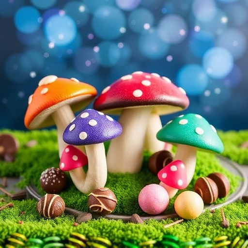 Vibrant Magic Mushroom Chocolates Collection