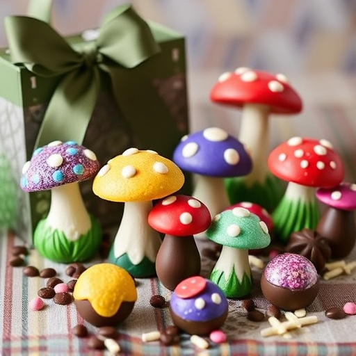 Vibrant Magic Mushroom Chocolates Collection