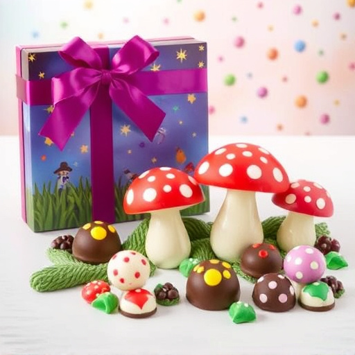 Vibrant Magic Mushroom Chocolates Collection