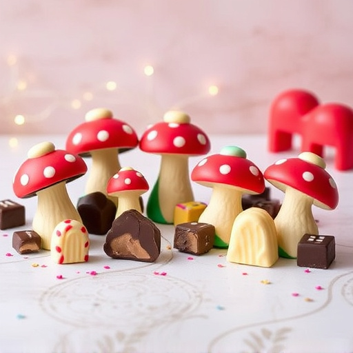 Vibrant Magic Mushroom Chocolates Collection