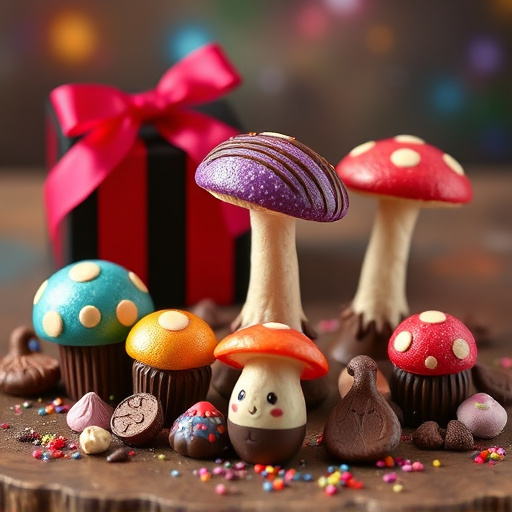 Vibrant Magic Mushroom Chocolates Collection