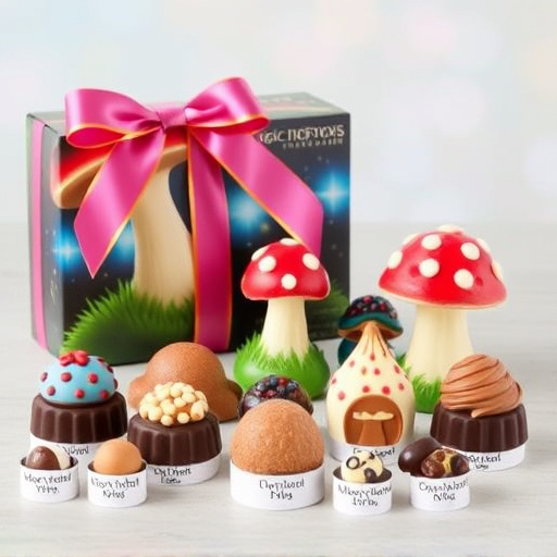 Vibrant Magic Mushroom Chocolates Collection