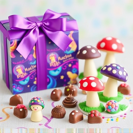 Vibrant Magic Mushroom Chocolates Collection