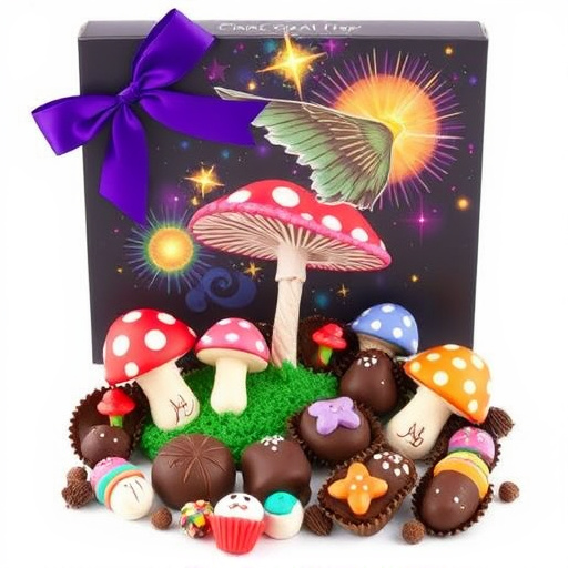 Vibrant Magic Mushroom Chocolates Collection