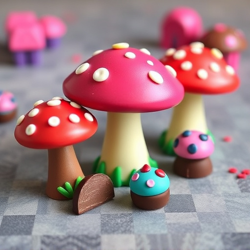 Vibrant Magic Mushroom Chocolates Collection