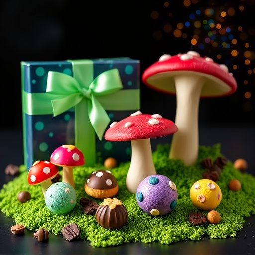 Vibrant Magic Mushroom Chocolates Collection