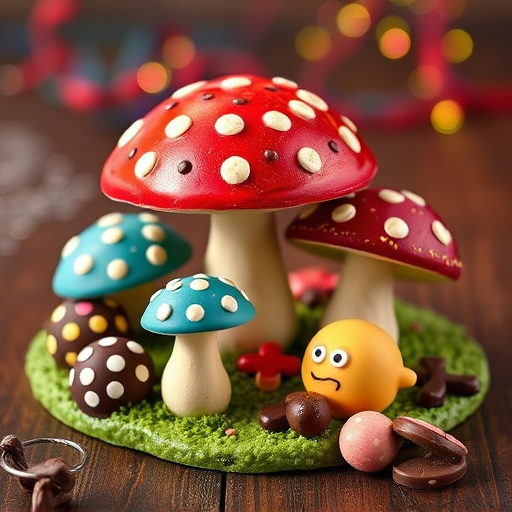 Vibrant Magic Mushroom Chocolates Collection