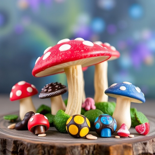 Vibrant Magic Mushroom Chocolates Collection
