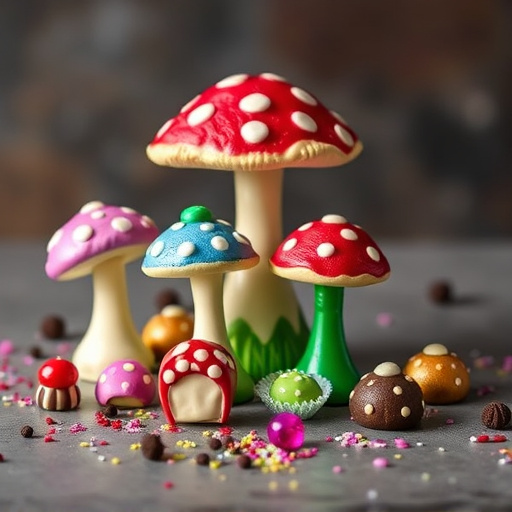Vibrant Magic Mushroom Chocolates Collection
