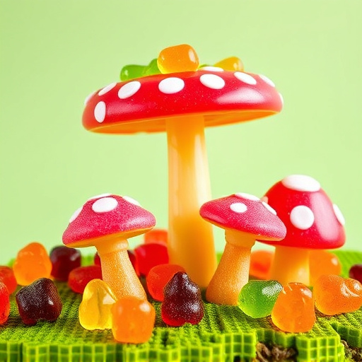 Vibrant Magic Mushroom Gummies Collection