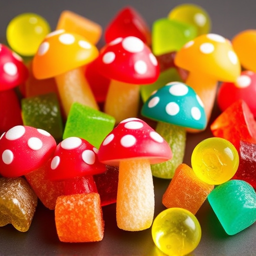 Vibrant Magic Mushroom Gummies Collection