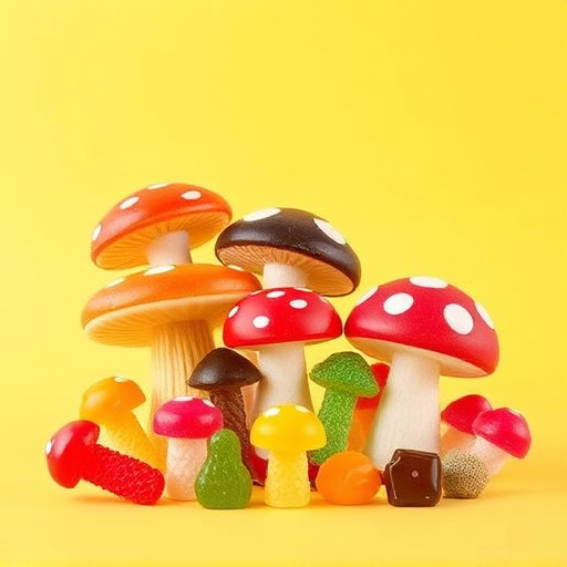 Vibrant Magic Mushroom Gummies Collection