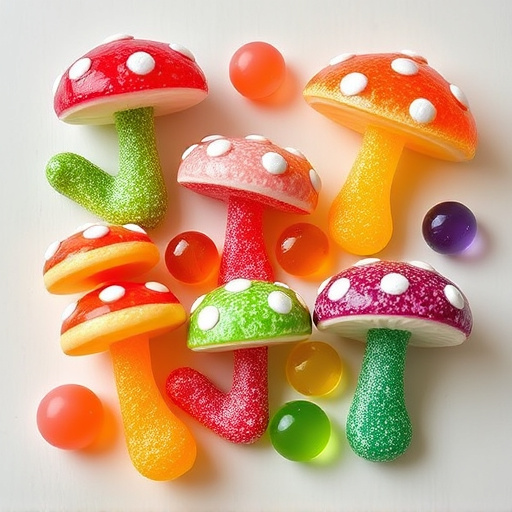 Vibrant Magic Mushroom Gummies Collection