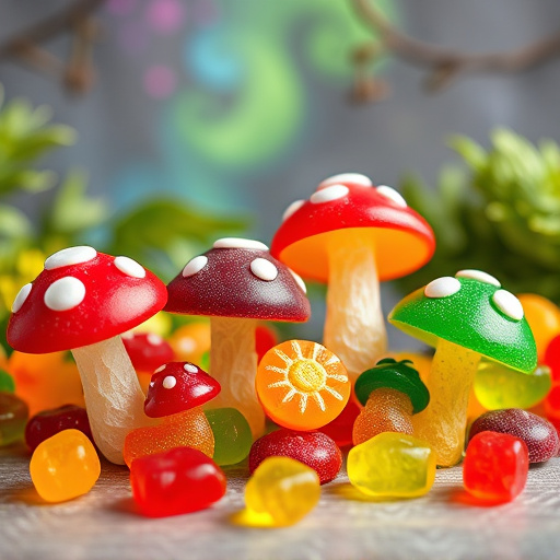 Vibrant Magic Mushroom Gummies Collection