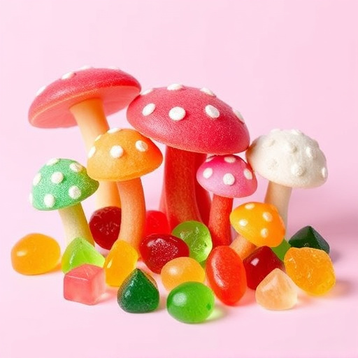 Vibrant Magic Mushroom Gummies Collection