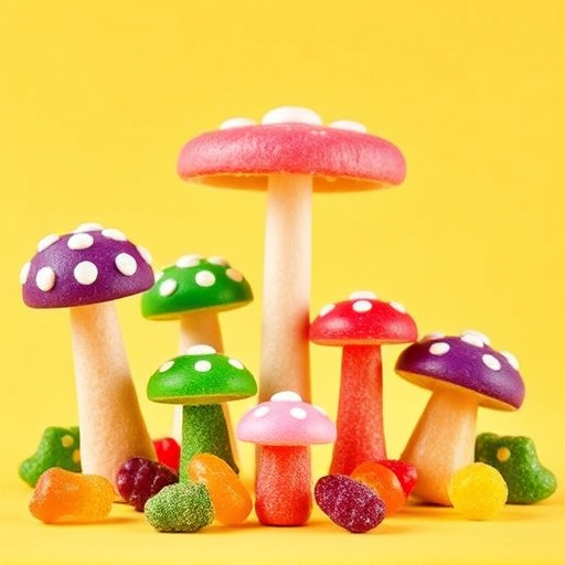 Vibrant Magic Mushroom Gummies Collection