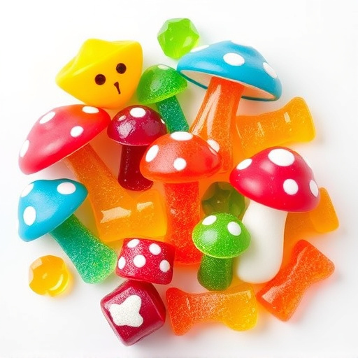 Vibrant Magic Mushroom Gummies Collection