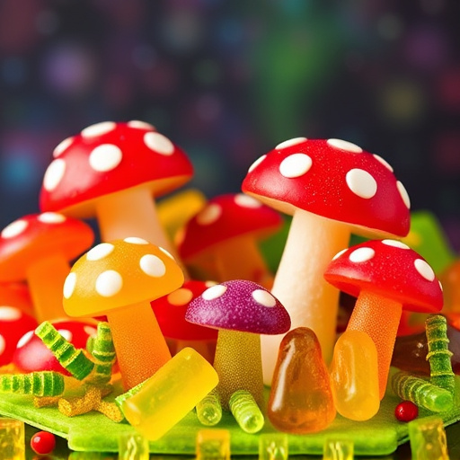 Vibrant Magic Mushroom Gummies Collection