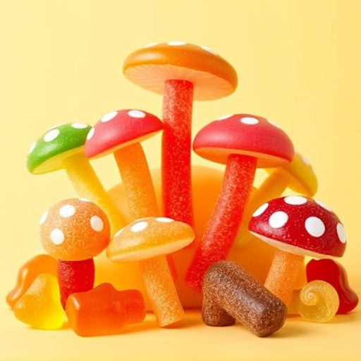 Vibrant Magic Mushroom Gummies Collection