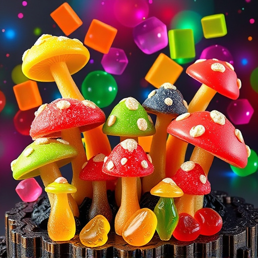 Vibrant Magic Mushroom Gummies Collection