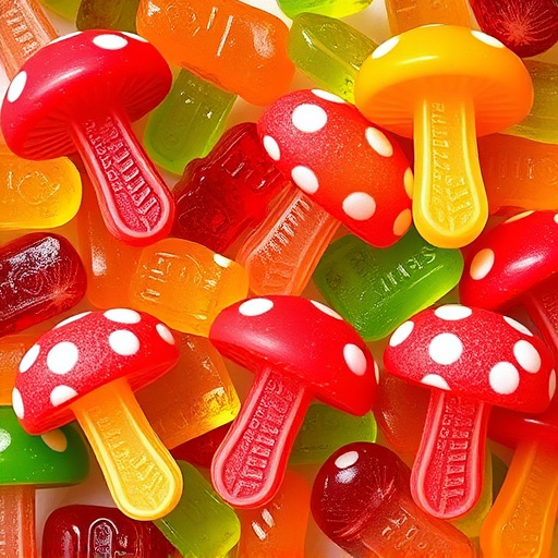 Vibrant Magic Mushroom Gummies Collection