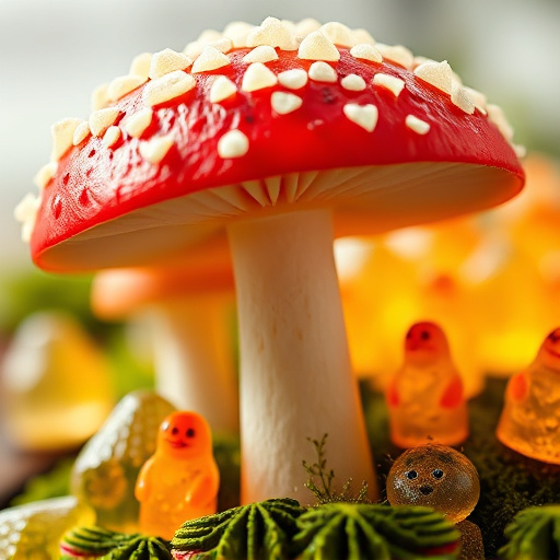 Amanita Magic Mushroom Gummies Close-Up