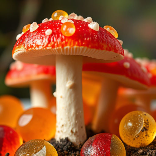 Amanita Magic Mushroom Gummies Close-Up