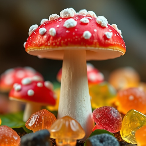Amanita Magic Mushroom Gummies Close-Up