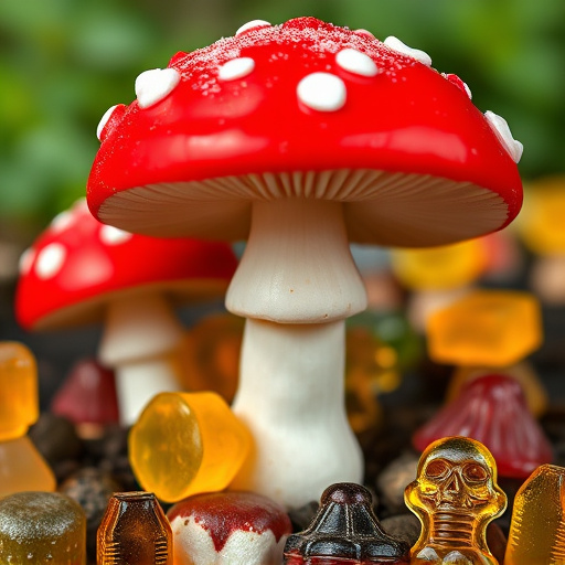 Amanita Magic Mushroom Gummies Close-Up