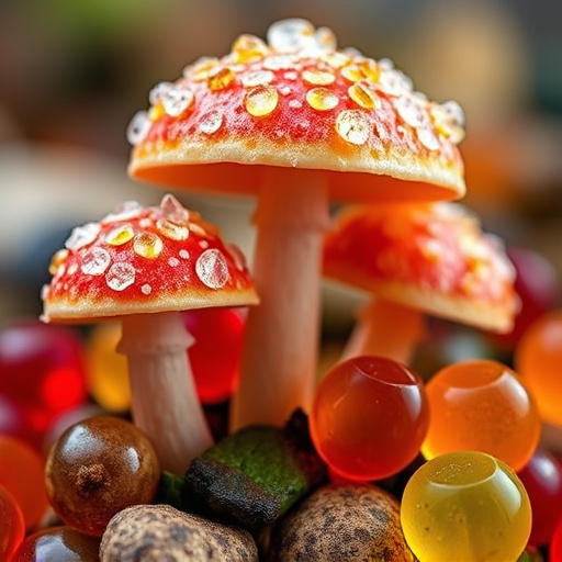Amanita Magic Mushroom Gummies Close-Up