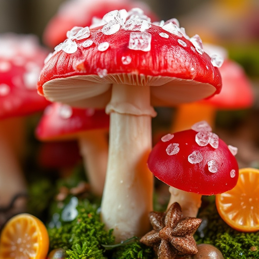Amanita Magic Mushroom Gummies Close-Up