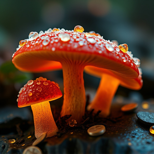 Amanita Magic Mushroom Gummies Close-Up