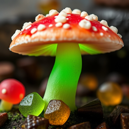 Amanita Magic Mushroom Gummies Close-Up