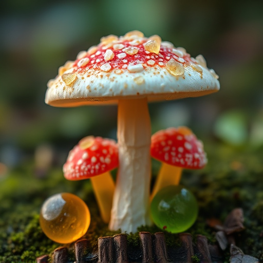 Amanita Magic Mushroom Gummies Close-Up