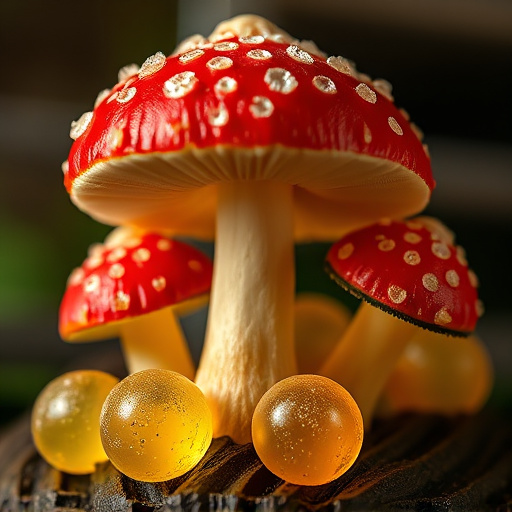 Amanita Magic Mushroom Gummies Close-Up