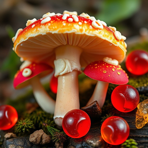 Amanita Magic Mushroom Gummies Close-Up