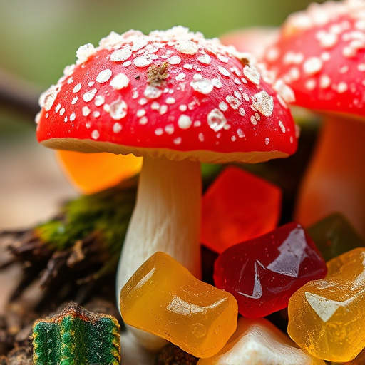 Amanita Magic Mushroom Gummies Close-Up