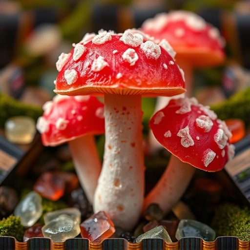 Amanita Magic Mushroom Gummies Close-Up