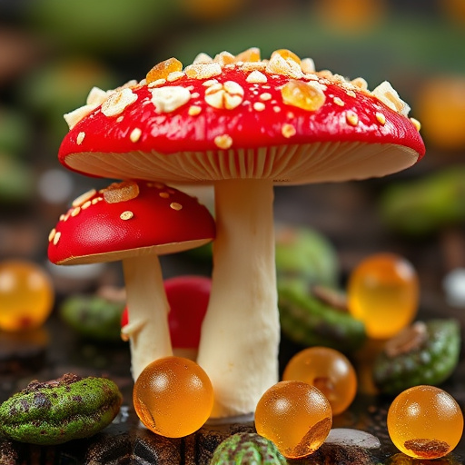 Amanita Magic Mushroom Gummies Close-Up