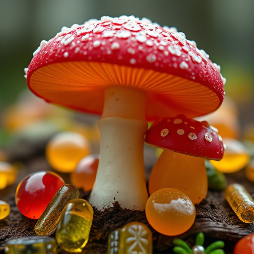 Amanita Magic Mushroom Gummies Close-Up