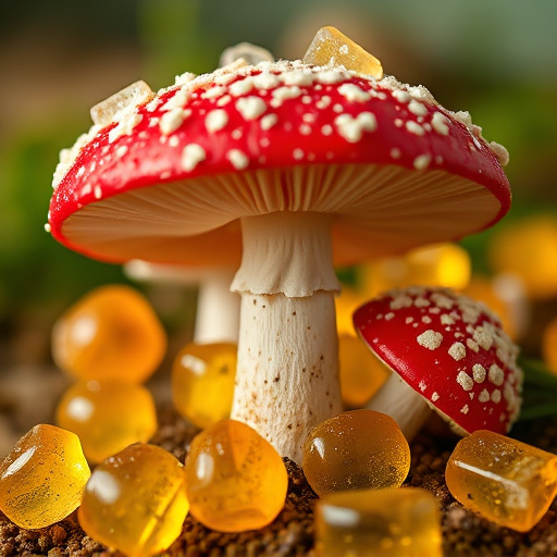 Amanita Magic Mushroom Gummies Close-Up