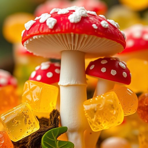 Amanita Magic Mushroom Gummies Close-Up